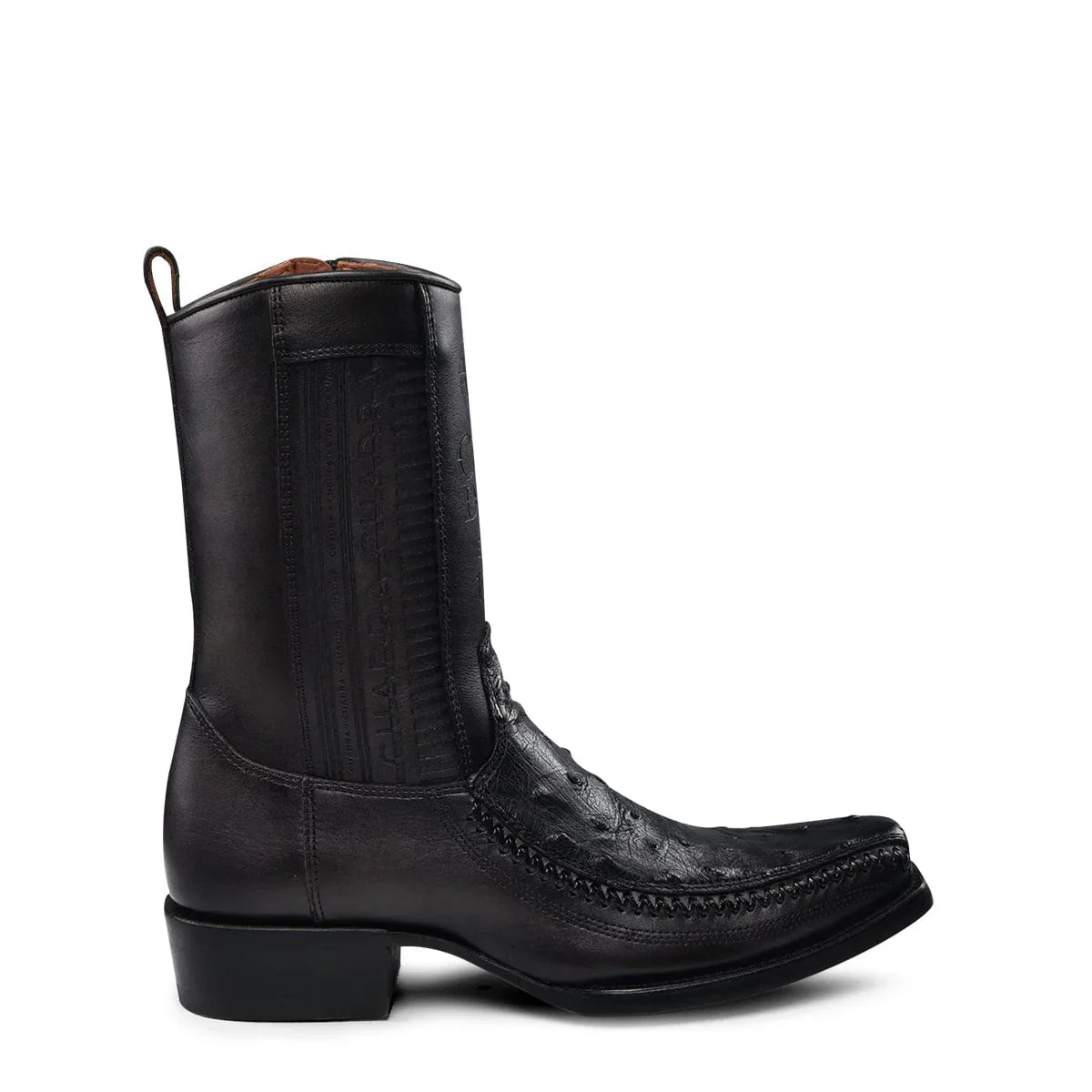 Men's Cowboy Boot In Genuine Ostrich Leather And Bovine Leather(Buy 2 Free Shipping✔️)