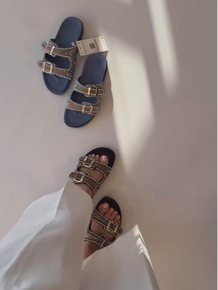 Women's Summer Rhinestone Slippers