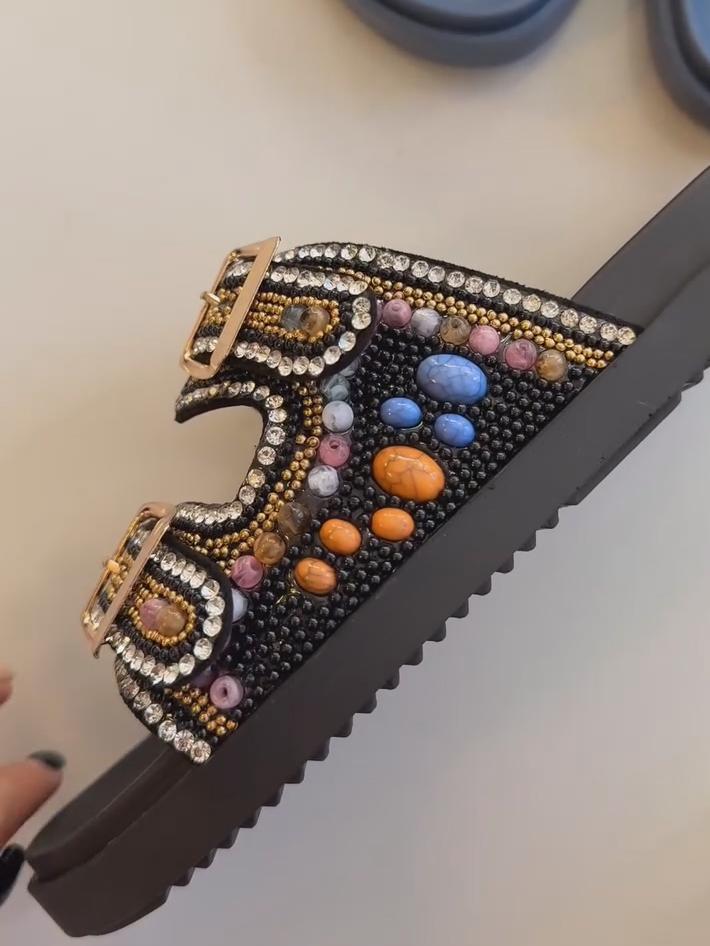 Women's Summer Rhinestone Slippers