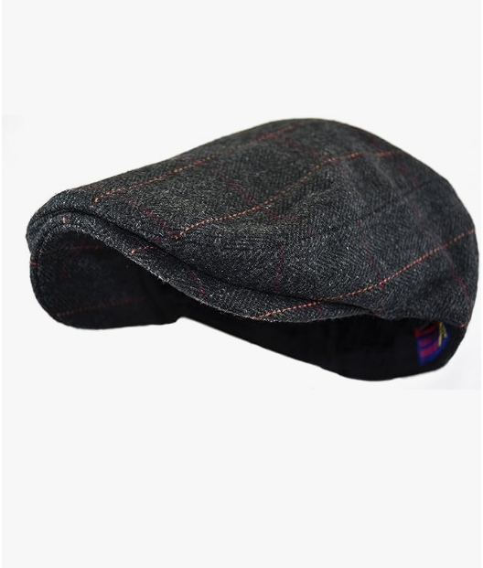 Men's Classic Herringbone Tweed Tweed Wool Blend Newspaperboy Ivy Hat