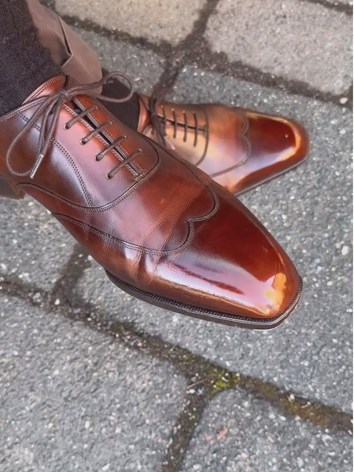 Handmade Brown Formal Oxford Shoes