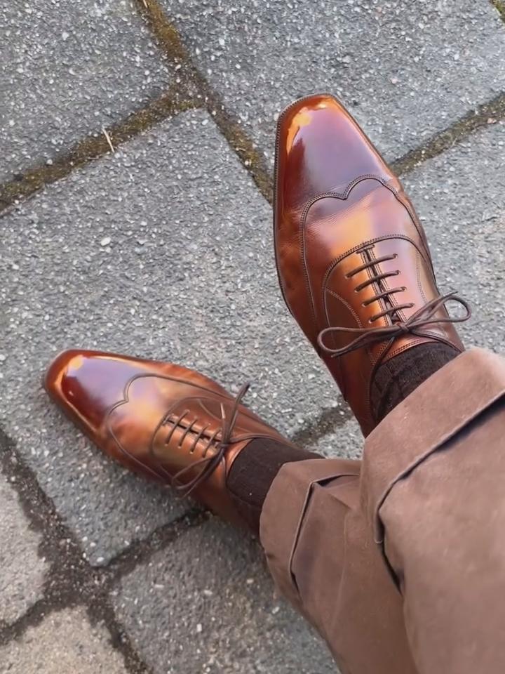 Handmade Brown Formal Oxford Shoes