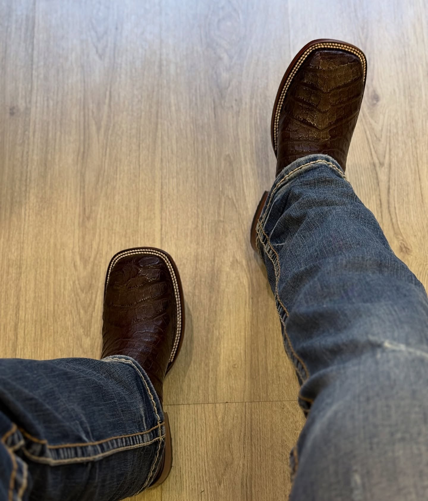 Tobacco Vintage Cowboy Boots