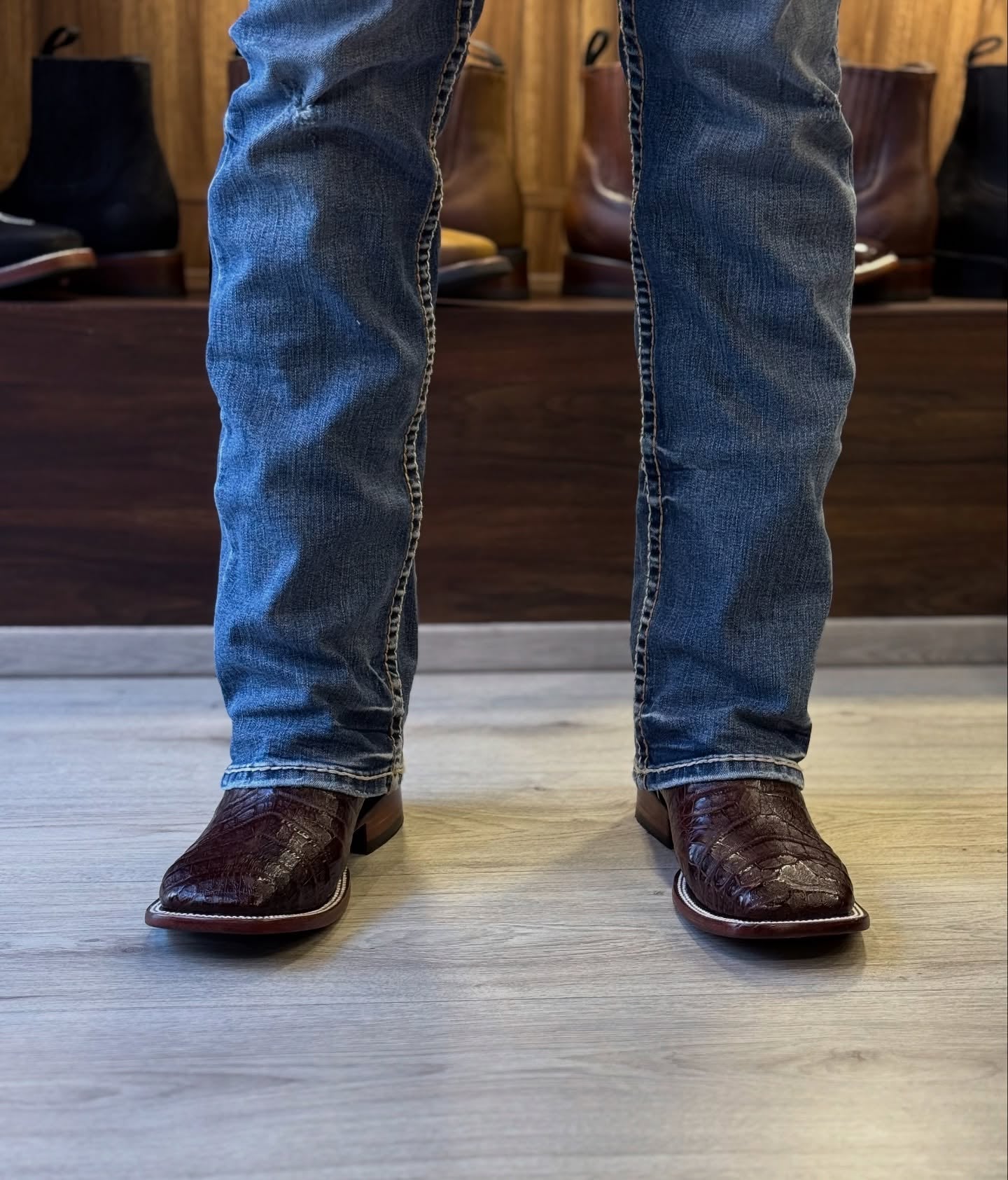 Tobacco Vintage Cowboy Boots