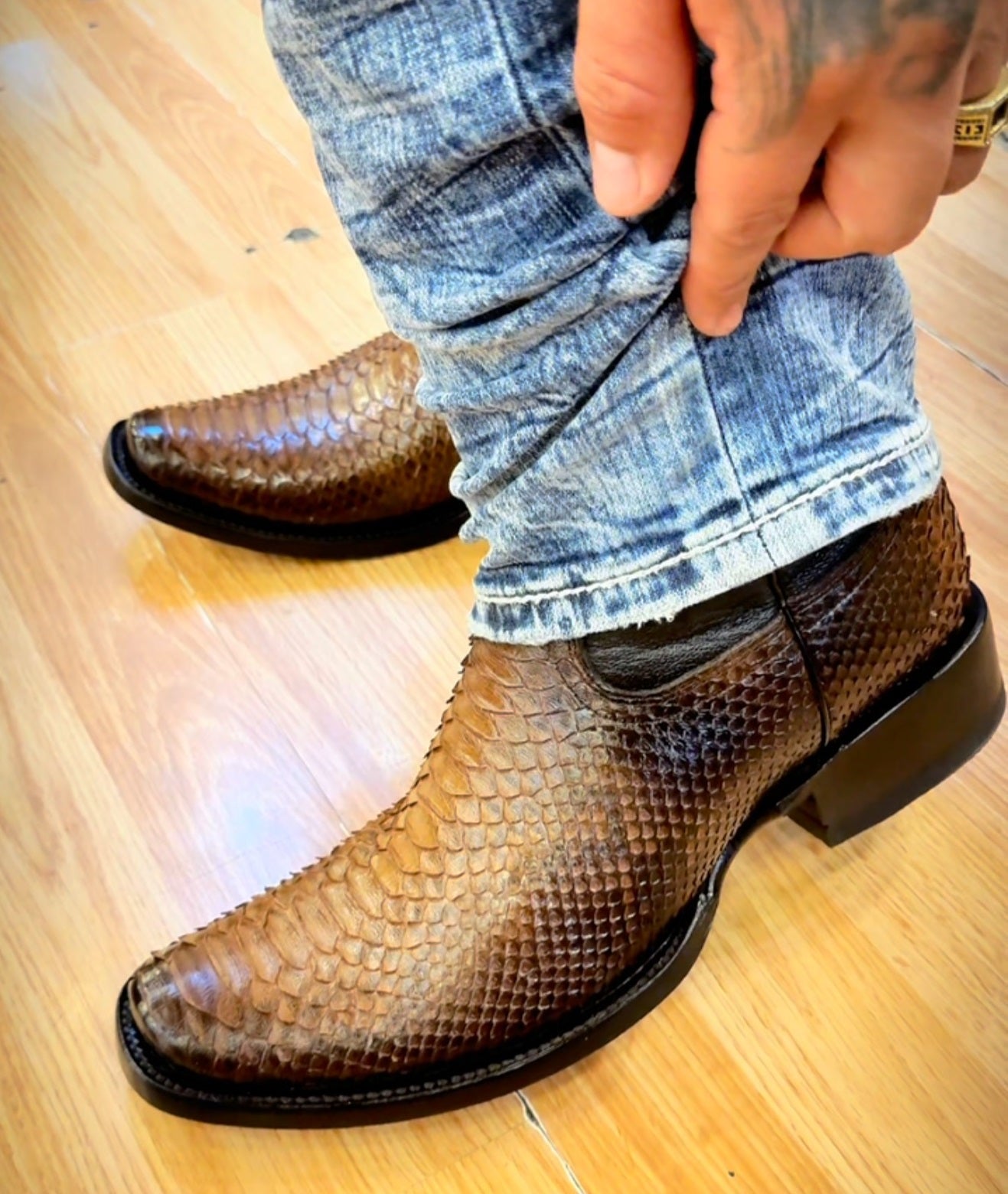 Exclusive Vintage Python Leather Knight Boots(Buy 2 Free Shipping✔️)