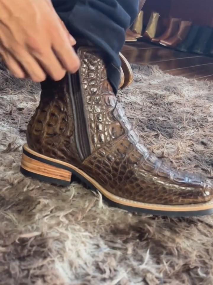 Crocosdile Leather Boot