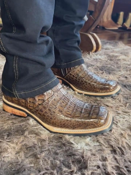 Crocosdile Leather Boot