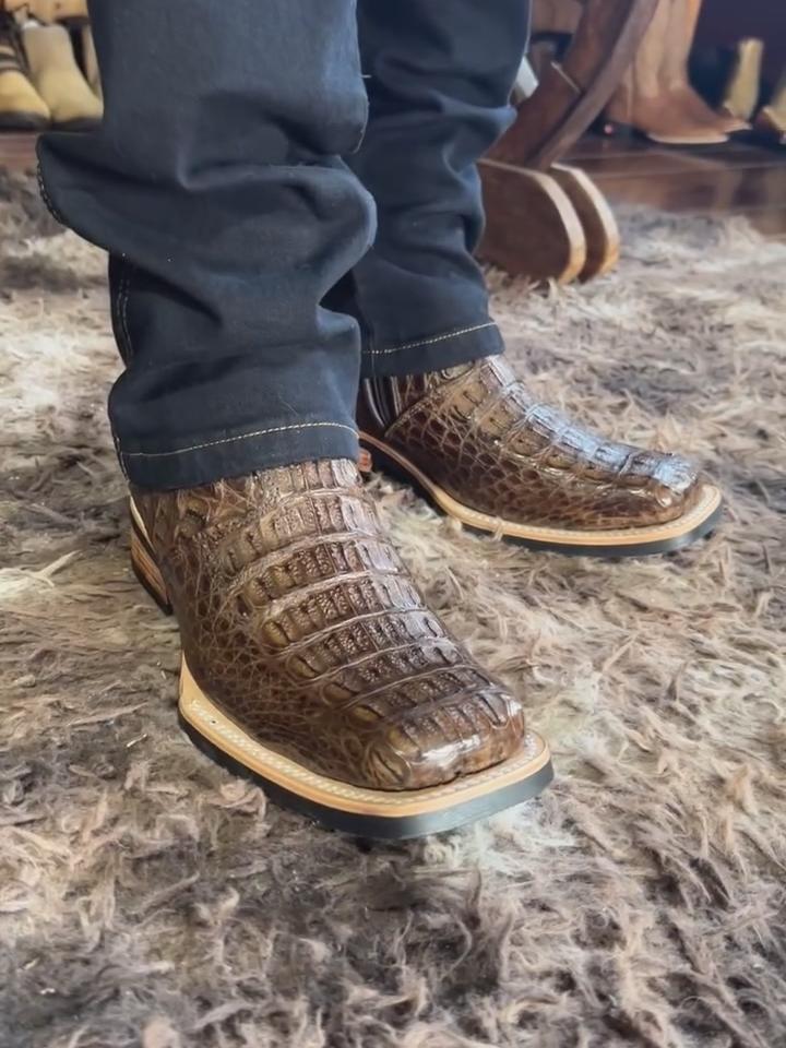 Crocosdile Leather Boot