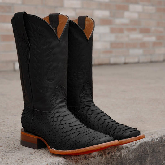 Handmade Matte Python Boots