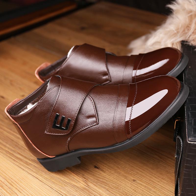 Men's Winter Padded Leather Boots