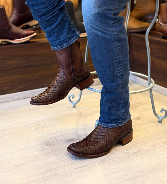 Vintage Python Skin Cowboy Boots