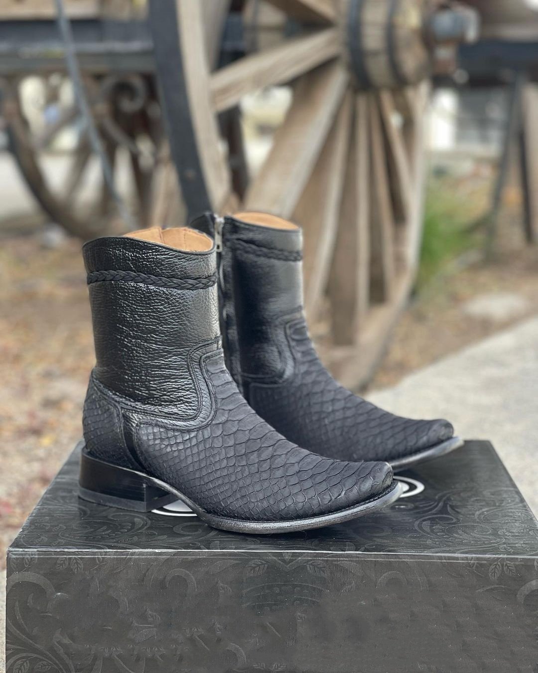 Comfortable Handmade Python Boots