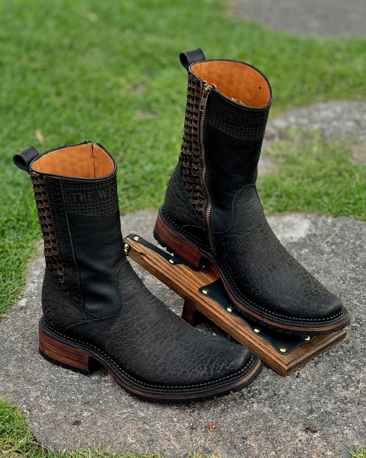 New Original Unique Textured Cowboy Boots