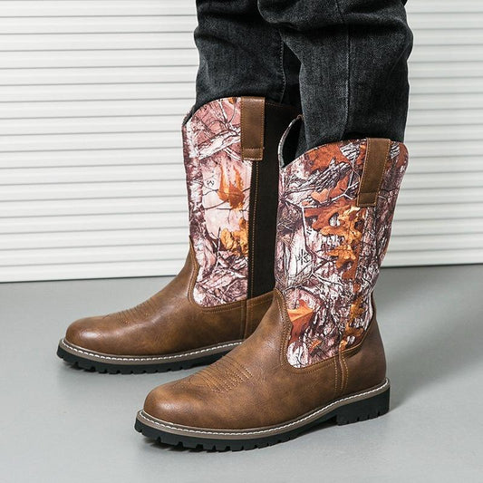 Textured Western Cowboy Boots