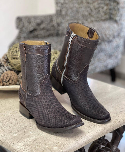 Unique Handmade Vintage Python Boots