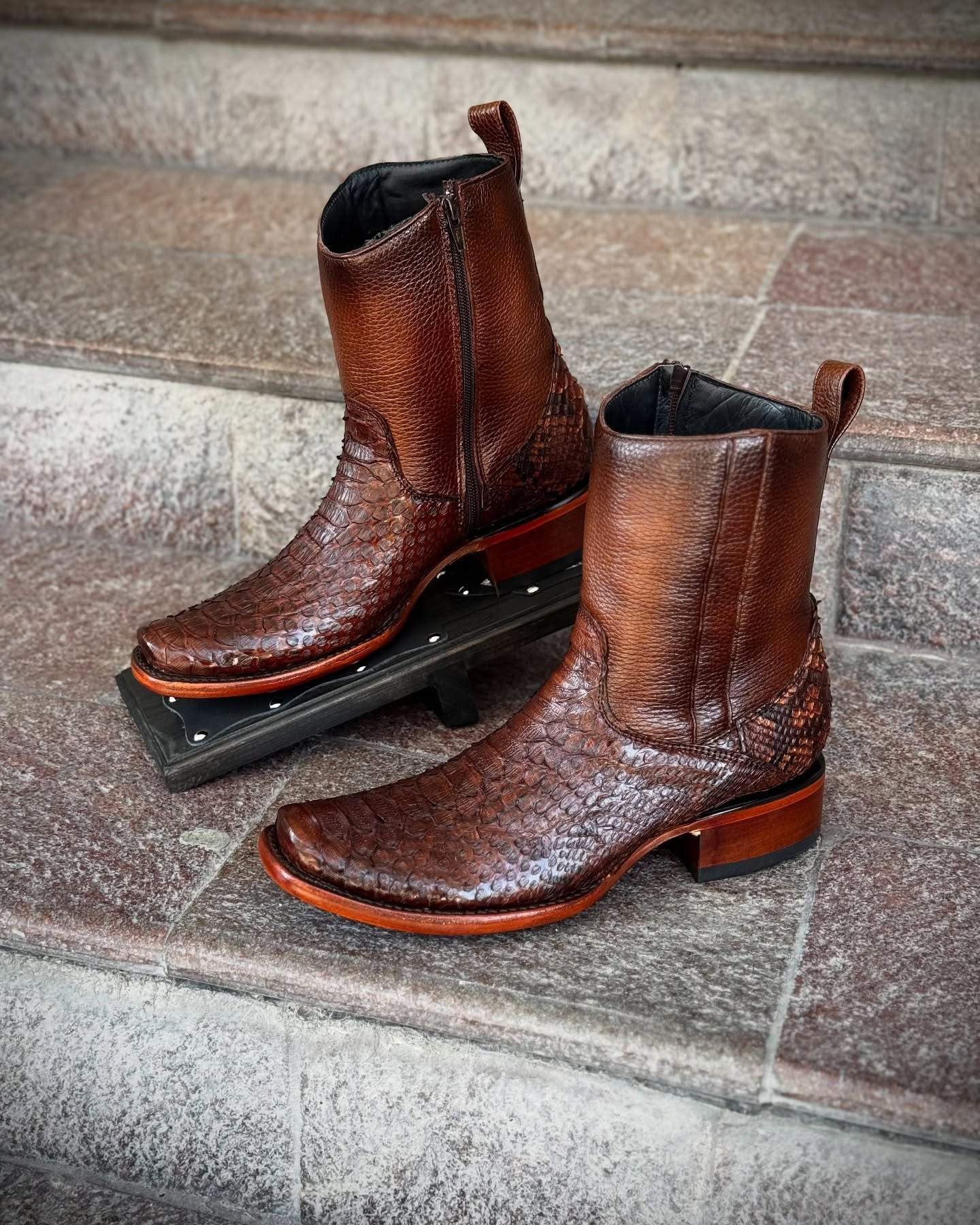 Handmade Non-slip Python Boots