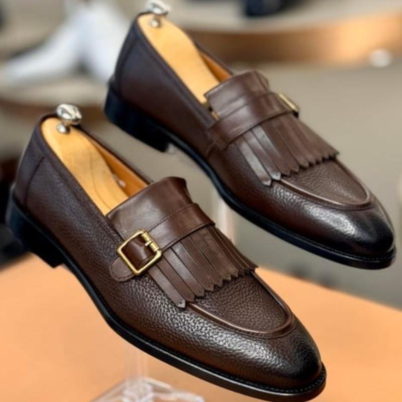 Italian Style Inside Out Natural Leather Men's Shoes