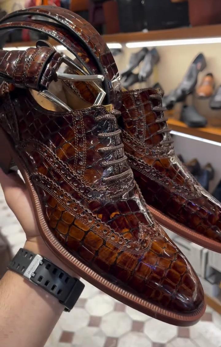 Handmade Python Leather Shoes (Buy 2 Free Shipping✔️)