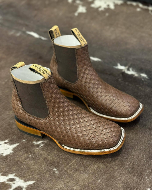 New Woven Stretch Cowboy Boots