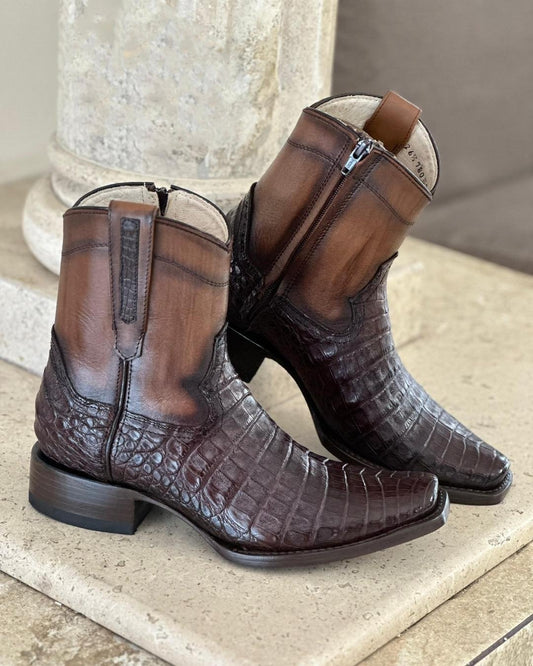 Comfortable Non-slip Crocodile Leather Boots